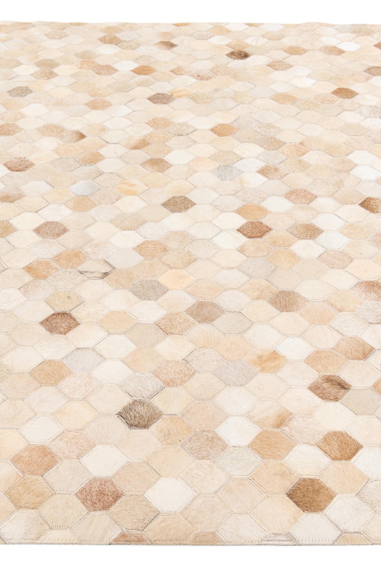 4' 8 x 6' 8 Cowhide Stocks Rug