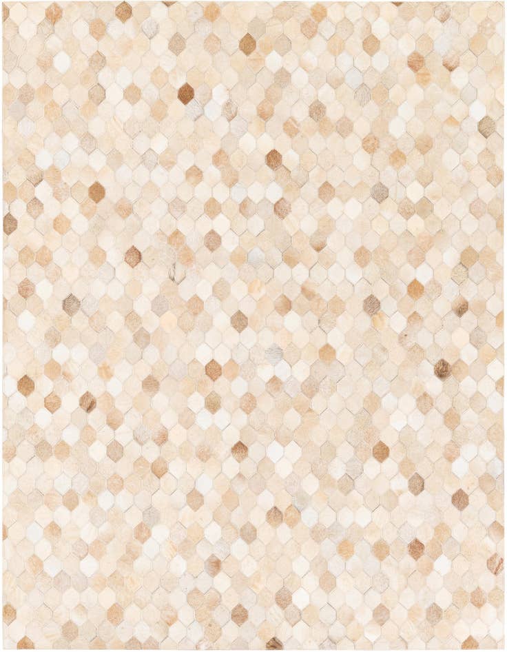 Detail image of 4' 8 x 6' 8 Cowhide Stocks Rug