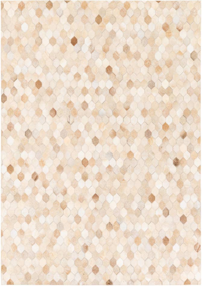 Detail image of 4' 8 x 6' 8 Cowhide Stocks Rug
