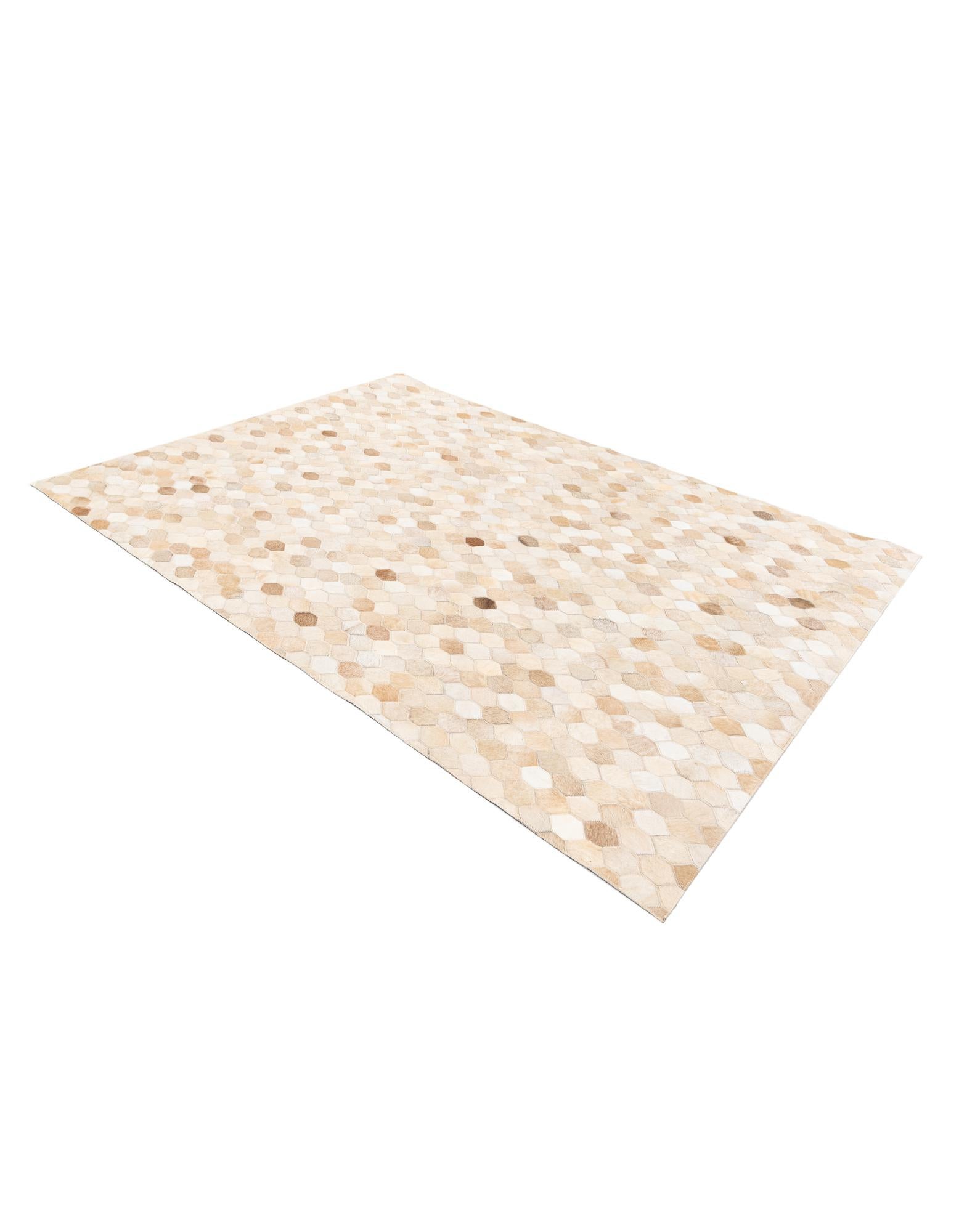 4' 8 x 6' 7 Cowhide Stocks Rug