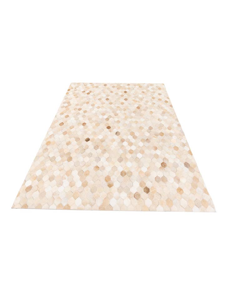 Detail image of 4' 8 x 6' 7 Cowhide Stocks Rug