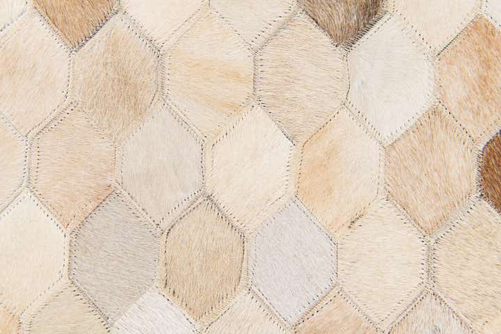 4' 8 x 6' 7 Cowhide Stocks Rug
