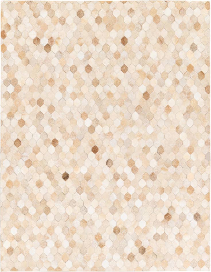 Detail image of 4' 8 x 6' 7 Cowhide Stocks Rug