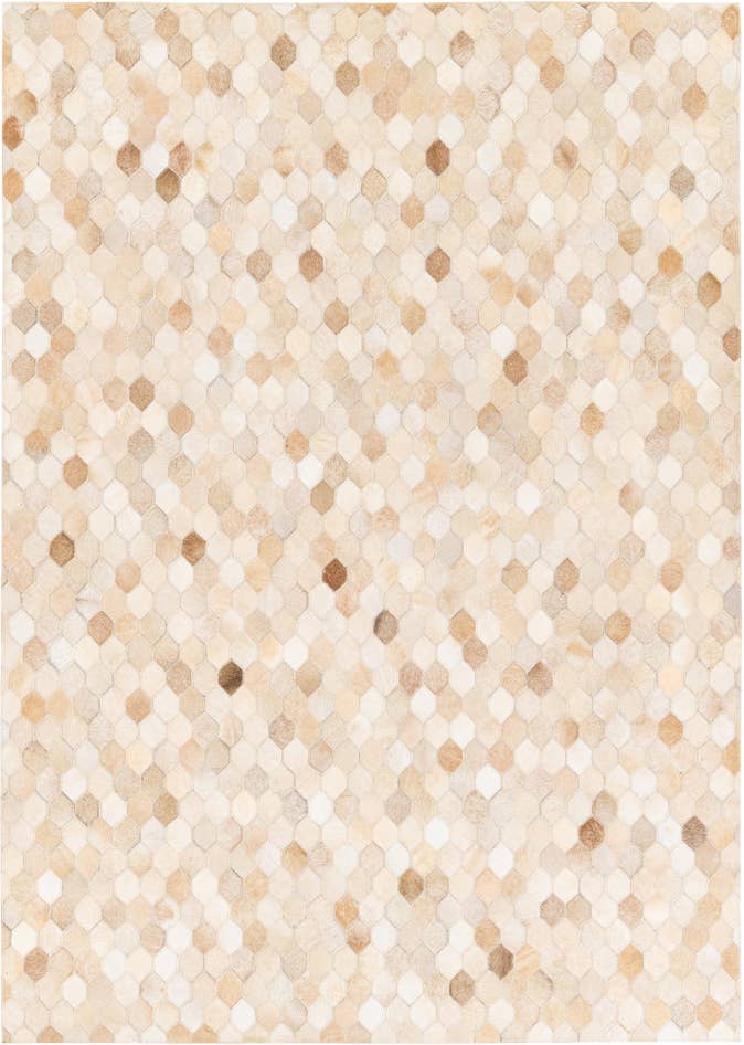 Detail image of 4' 8 x 6' 7 Cowhide Stocks Rug