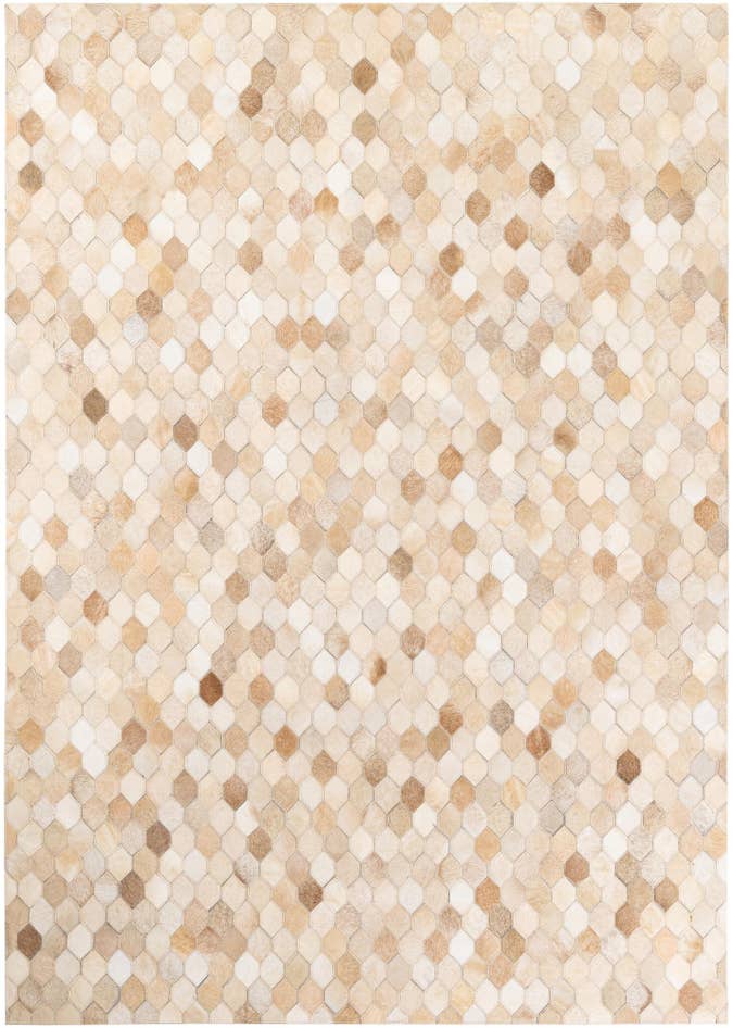 Detail image of 4' 8 x 6' 7 Cowhide Stocks Rug
