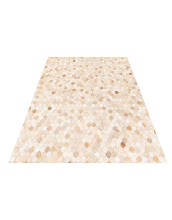 4' 6 x 6' 7 Cowhide Stocks Rug