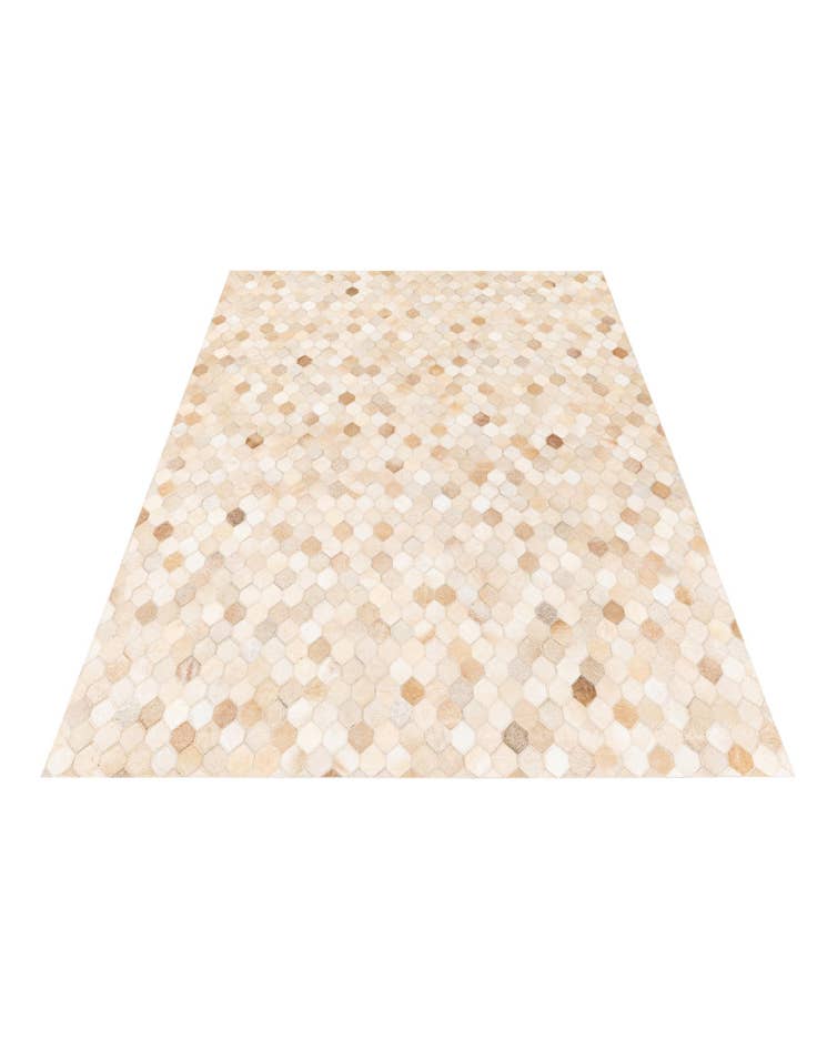 Detail image of 4' 6 x 6' 7 Cowhide Stocks Rug