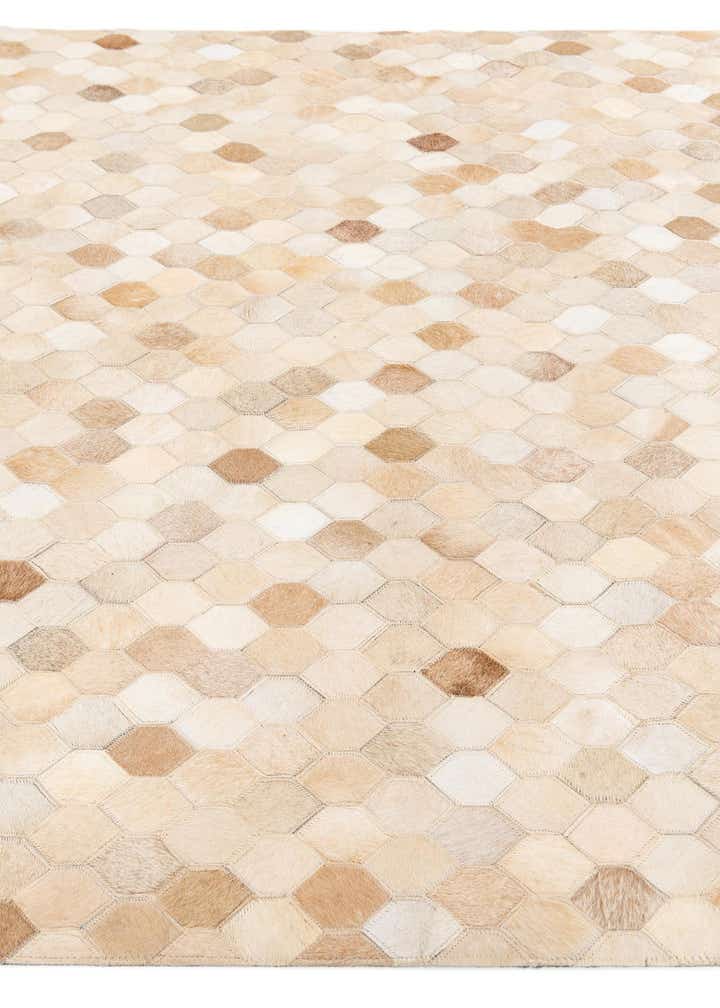 4' 6 x 6' 7 Cowhide Stocks Rug