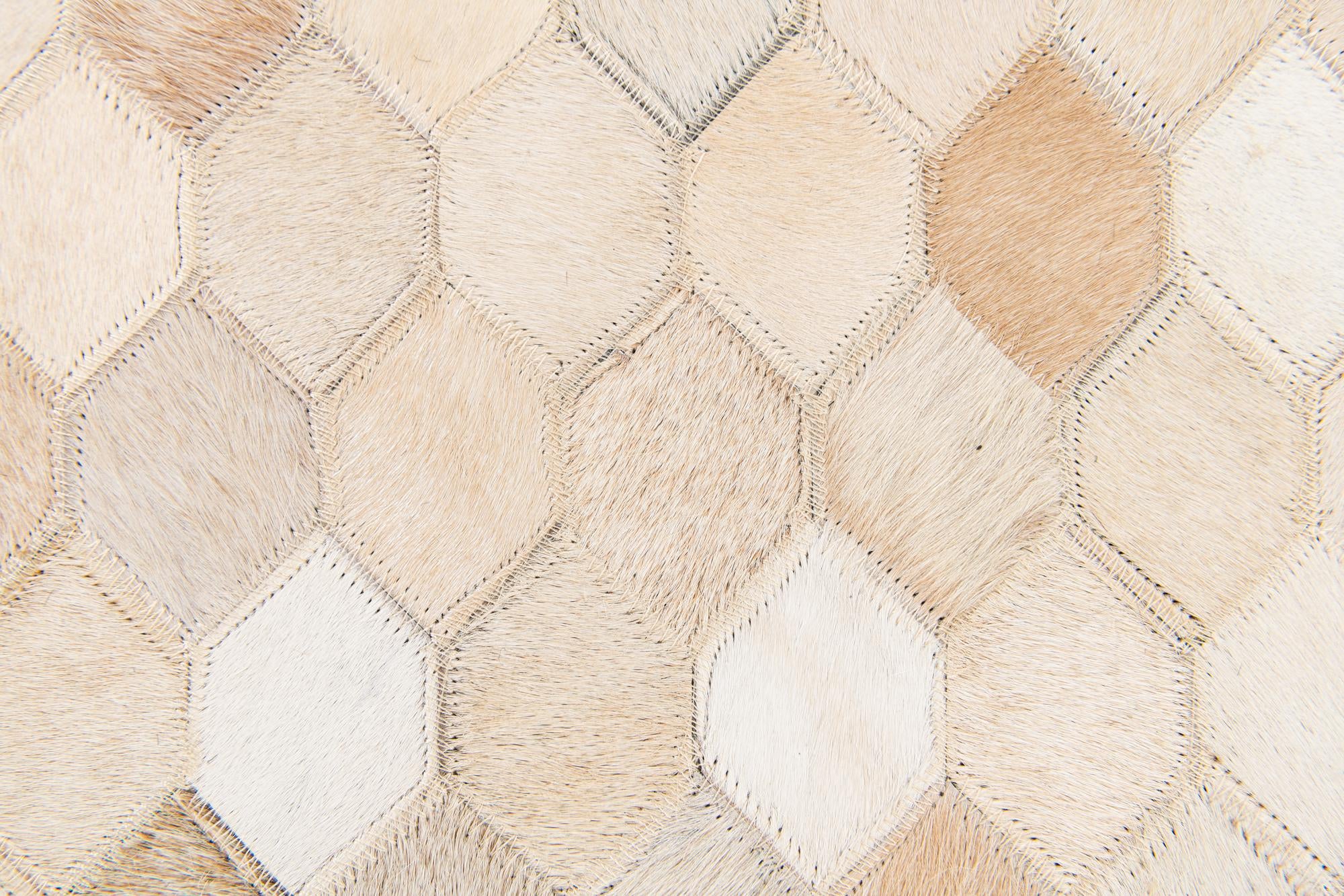 4' 6 x 6' 7 Cowhide Stocks Rug