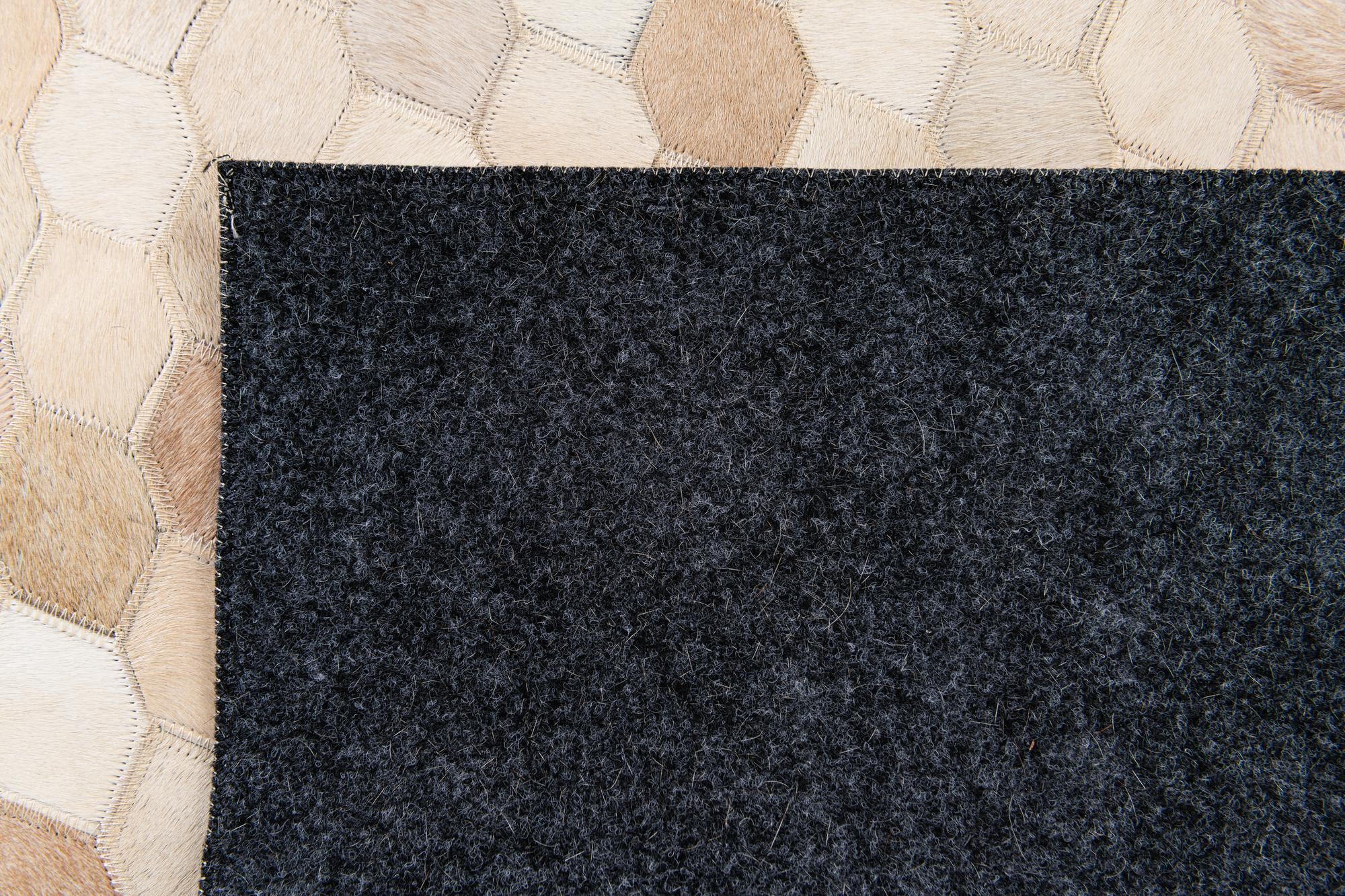 4' 6 x 6' 7 Cowhide Stocks Rug