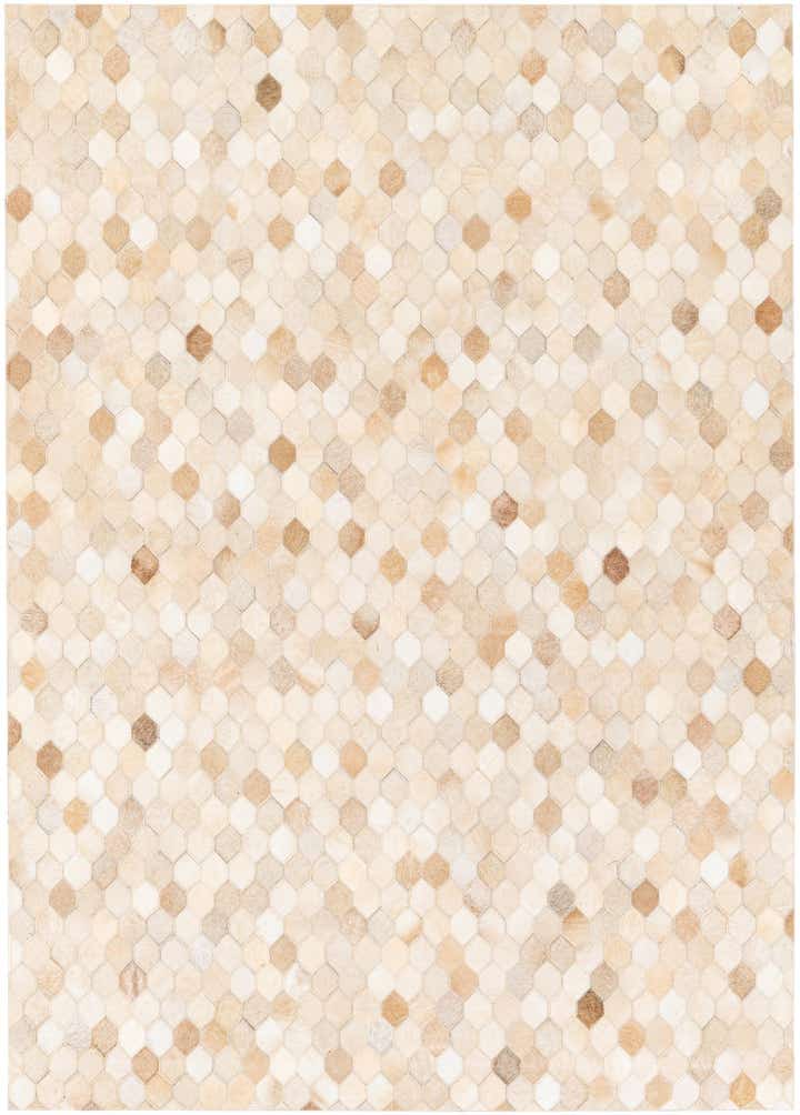 4' 6 x 6' 7 Cowhide Stocks Rug