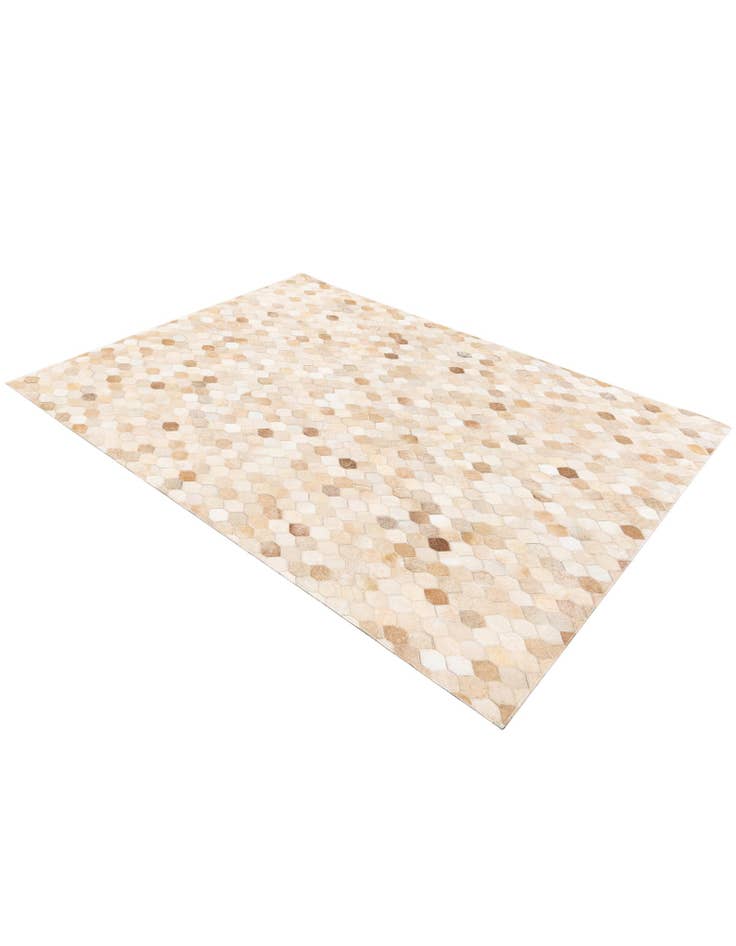 Detail image of 4' 9 x 6' 8 Cowhide Stocks Rug