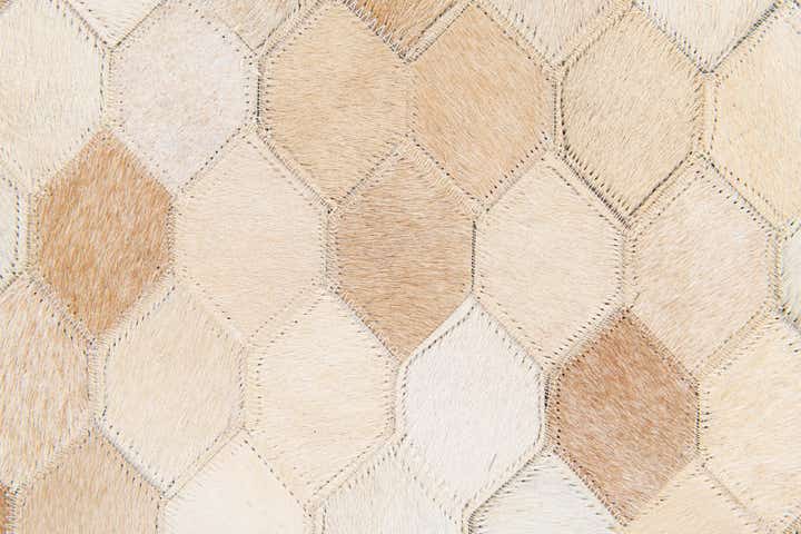 4' 9 x 6' 8 Cowhide Stocks Rug