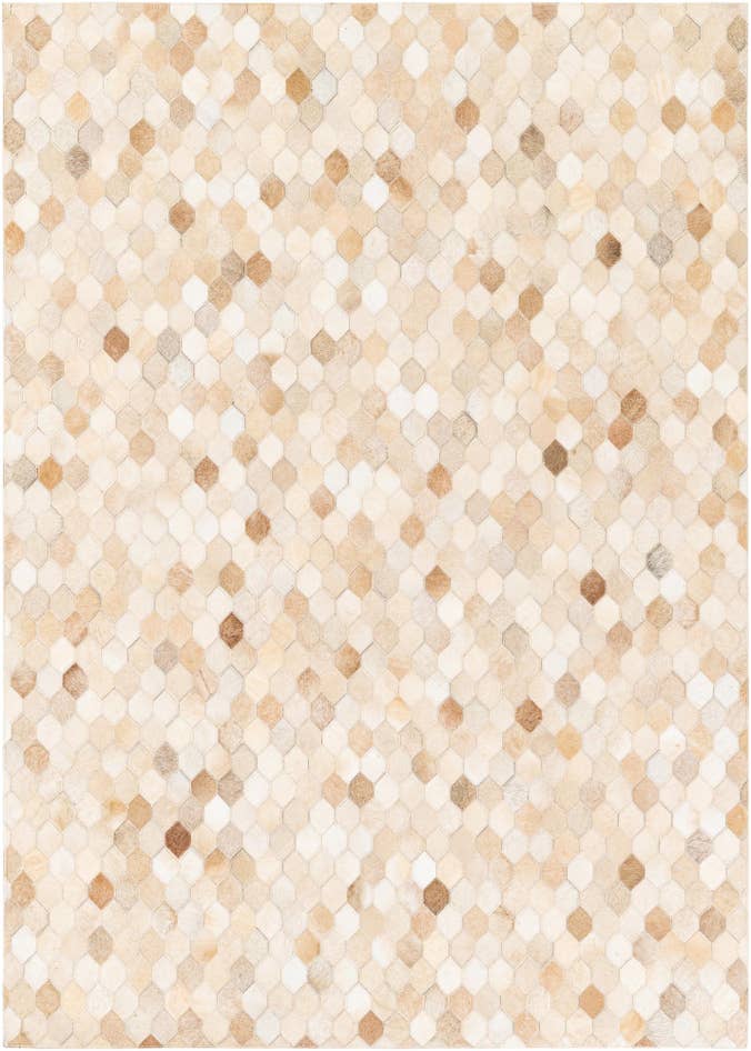 Detail image of 4' 9 x 6' 8 Cowhide Stocks Rug