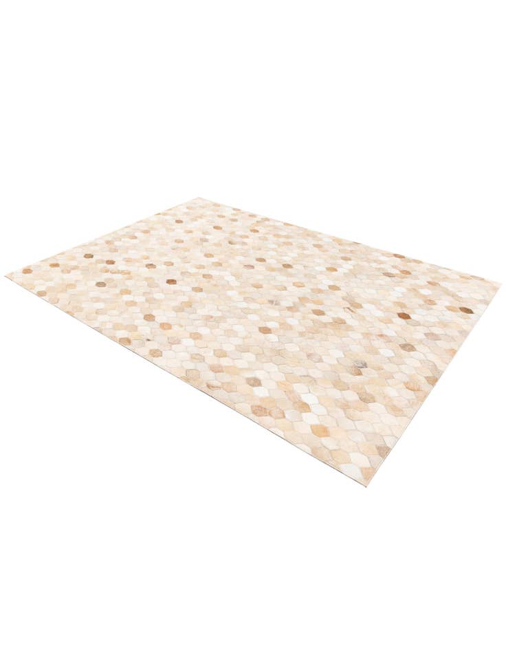 Detail image of 4' 8 x 6' 7 Cowhide Stocks Rug