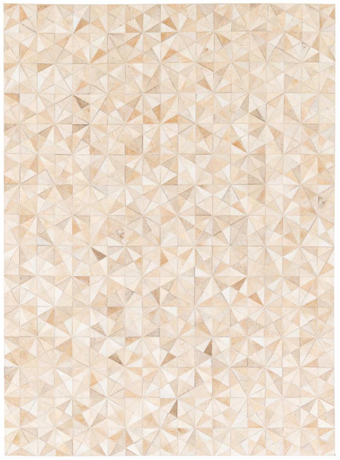 Detail image of 4' 9 x 6' 6 Cowhide Stocks Rug