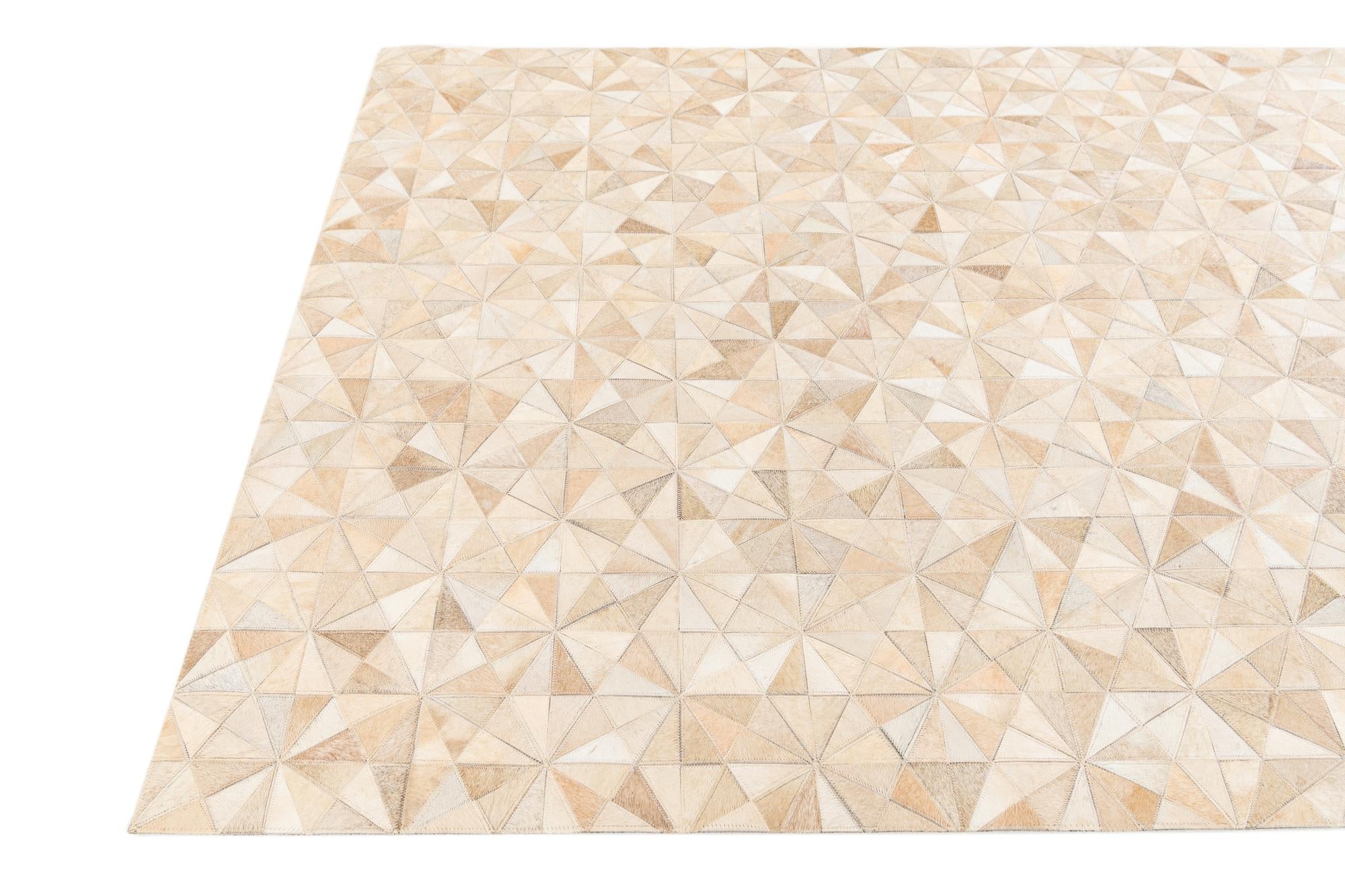 4' 9 x 6' 8 Cowhide Stocks Rug