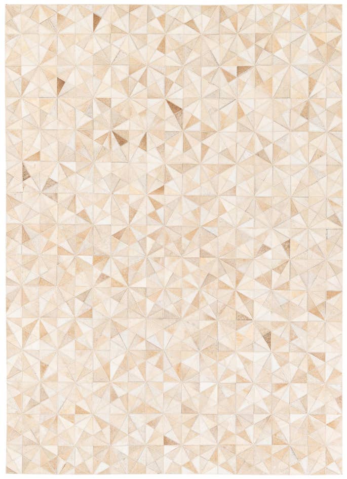 Detail image of 4' 8 x 6' 5 Cowhide Stocks Rug