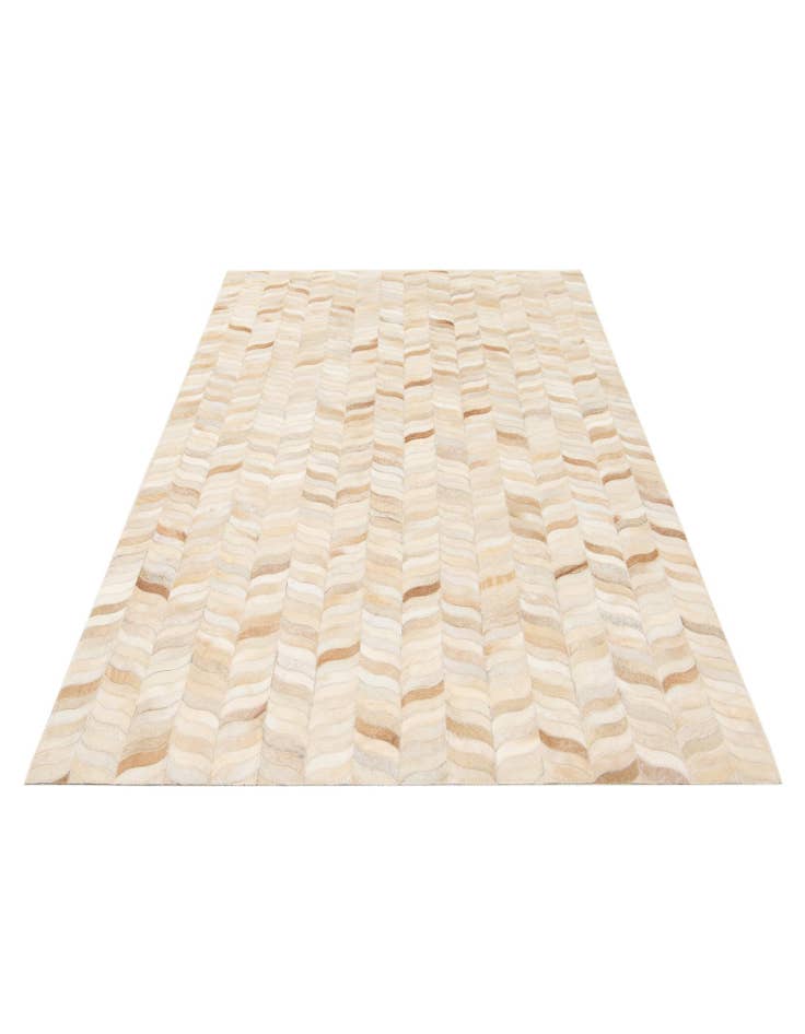 Detail image of 3' 11 x 5' 10 Cowhide Stocks Rug