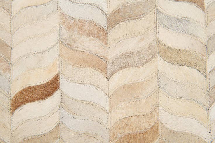 Detail image of 3' 11 x 5' 10 Cowhide Stocks Rug