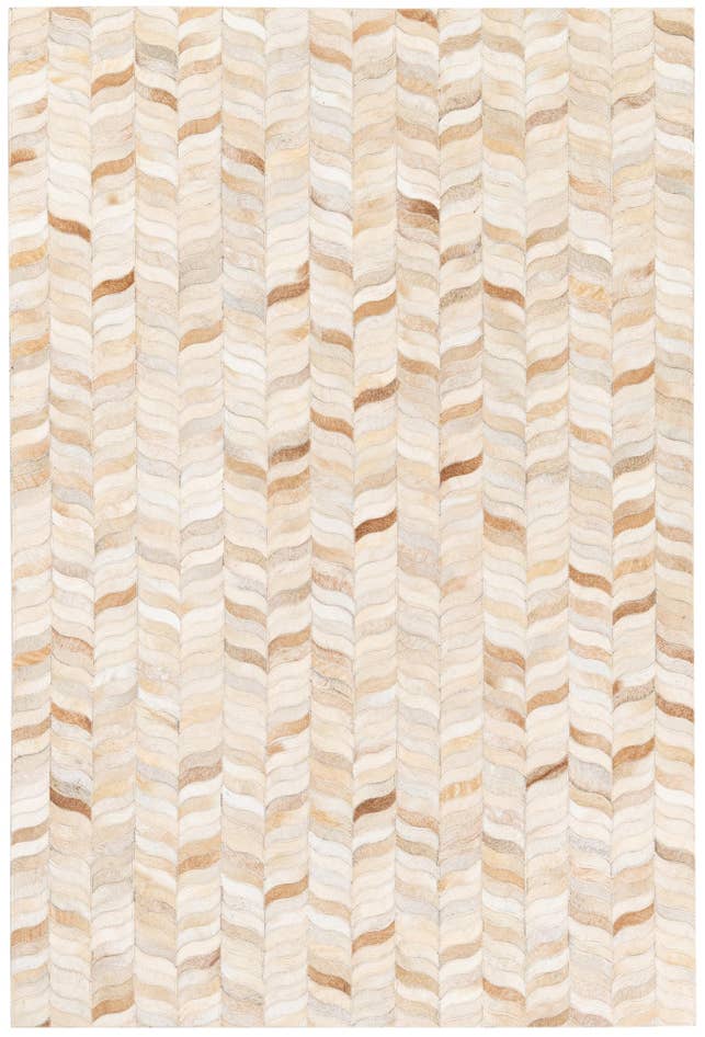 Detail image of 3' 11 x 5' 10 Cowhide Stocks Rug