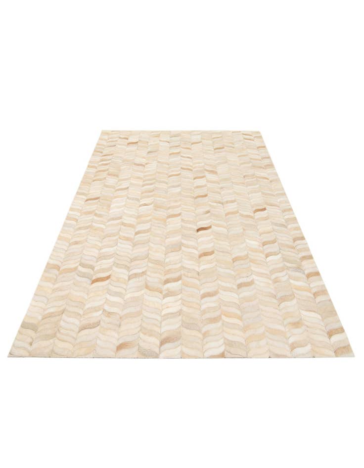 Detail image of 4' x 5' 11 Cowhide Stocks Rug