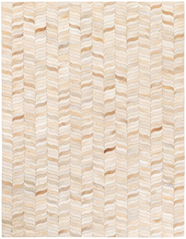 Detail image of 4' x 5' 11 Cowhide Stocks Rug