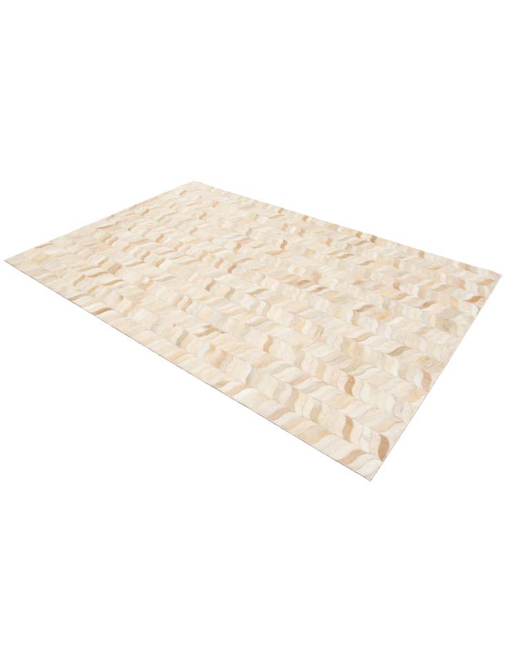 Detail image of 3' 11 x 5' 10 Cowhide Stocks Rug