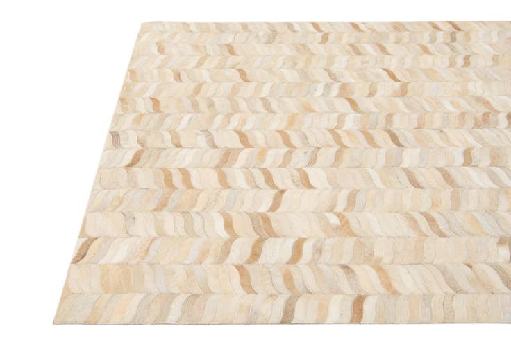 Detail image of 3' 11 x 5' 10 Cowhide Stocks Rug