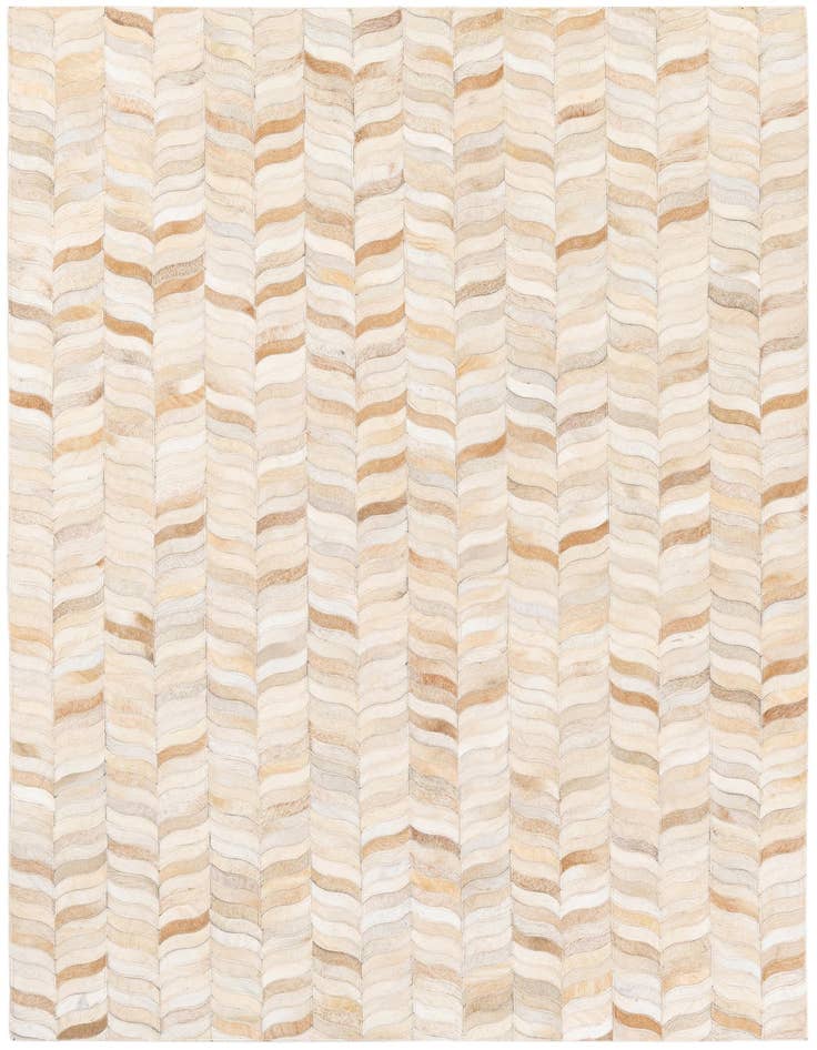 Detail image of 3' 11 x 5' 10 Cowhide Stocks Rug