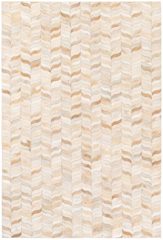 3' 11 x 5' 10 Cowhide Stocks Rug