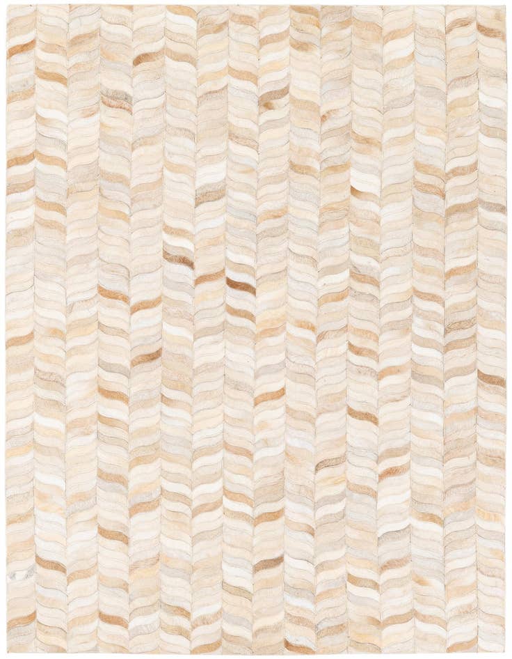 Detail image of 3' 11 x 5' 10 Cowhide Stocks Rug