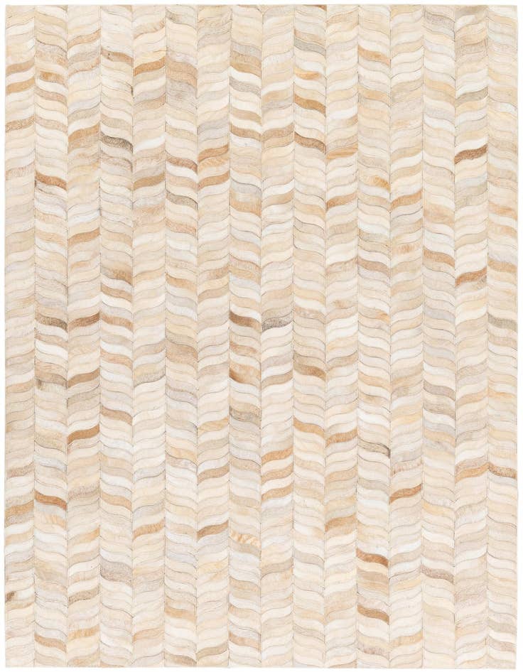 Detail image of 4' x 5' 11 Cowhide Stocks Rug