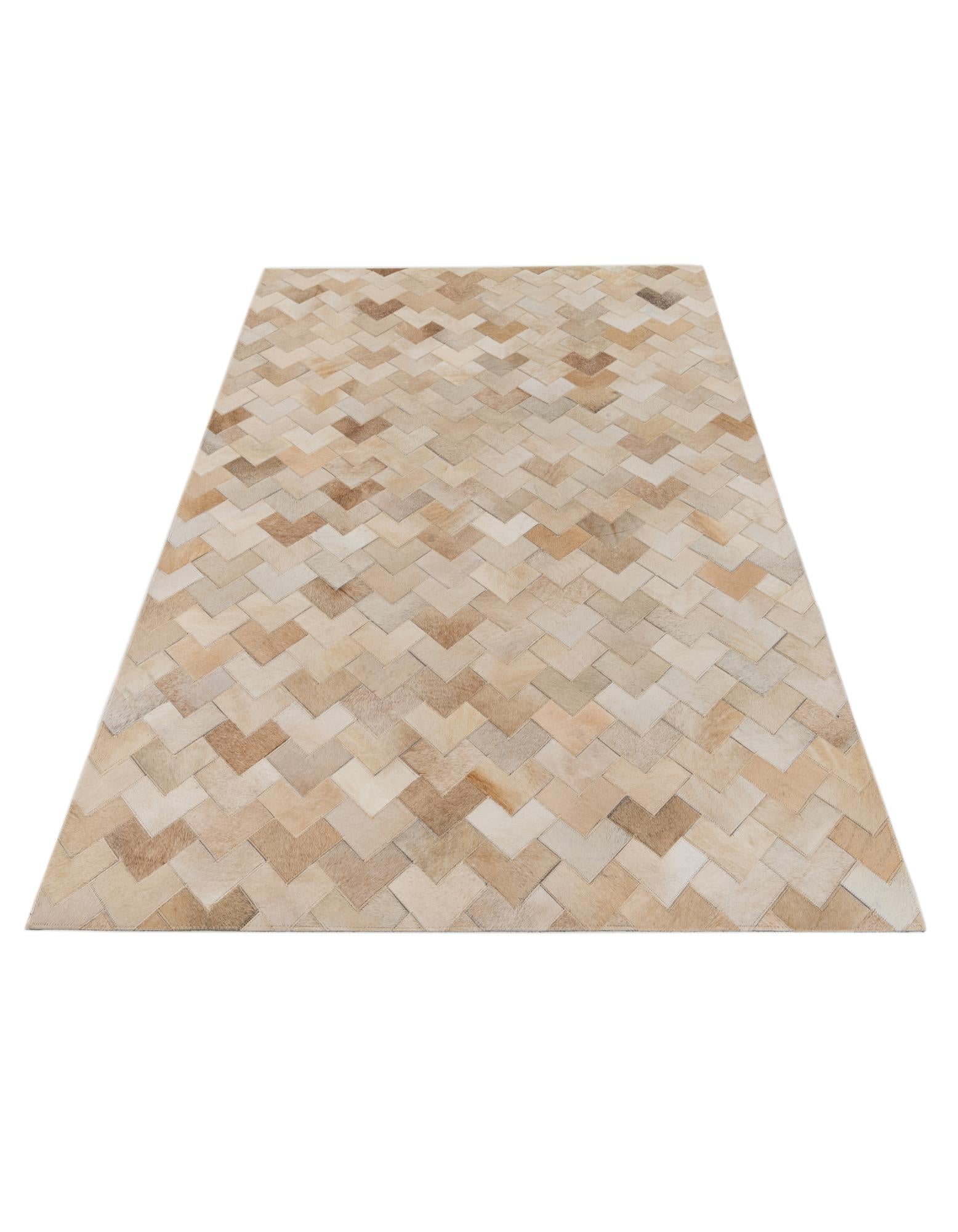 4' 1 x 5' 11 Cowhide Stocks Rug