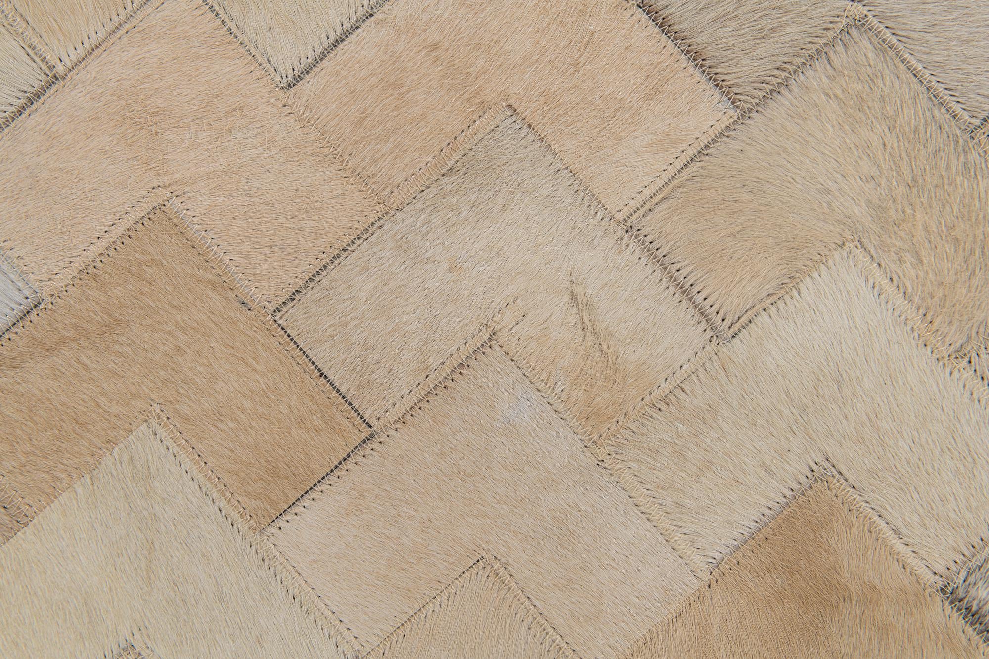 4' 1 x 5' 10 Cowhide Stocks Rug