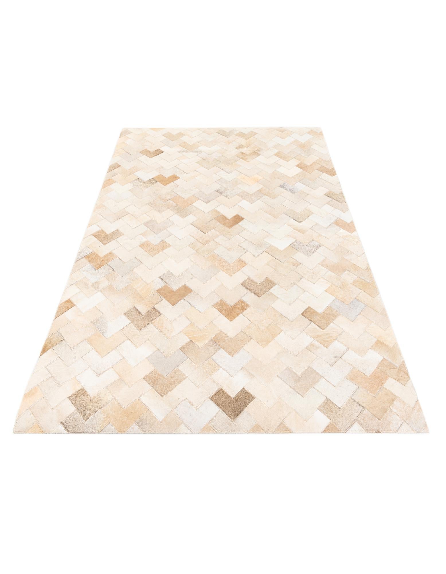 3' 11 x 5' 10 Cowhide Stocks Rug