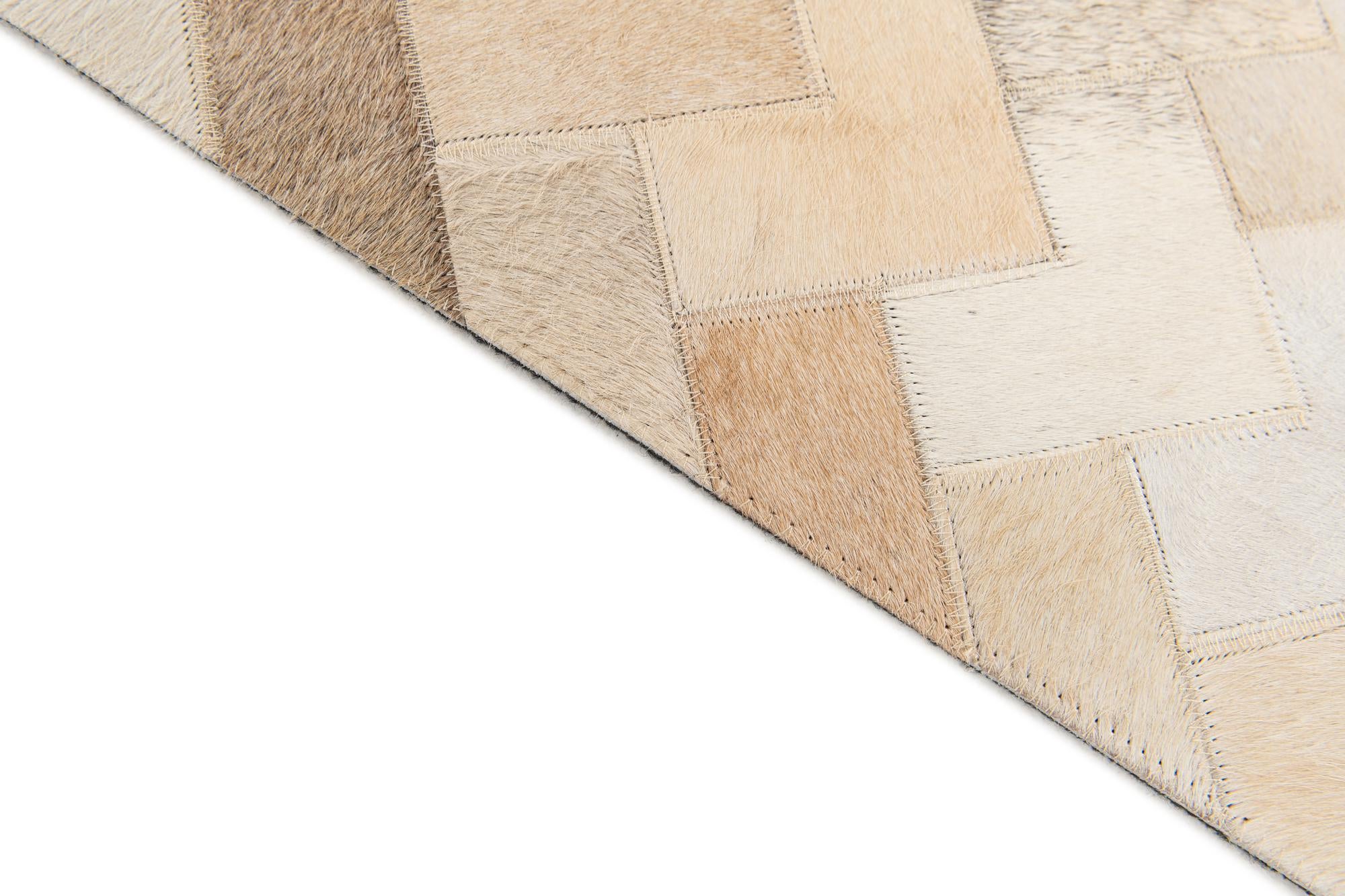 3' 11 x 5' 10 Cowhide Stocks Rug