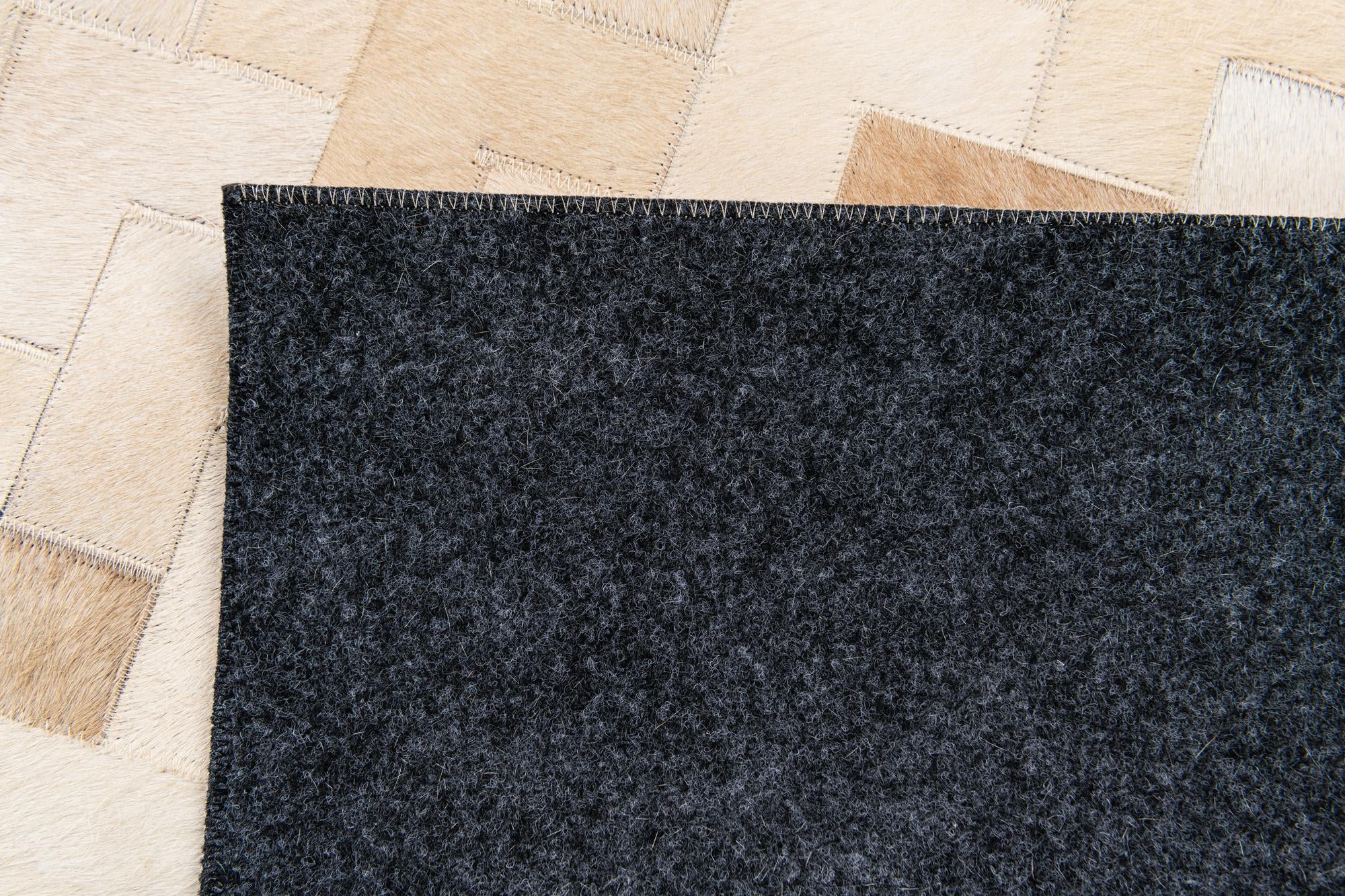 3' 11 x 5' 10 Cowhide Stocks Rug