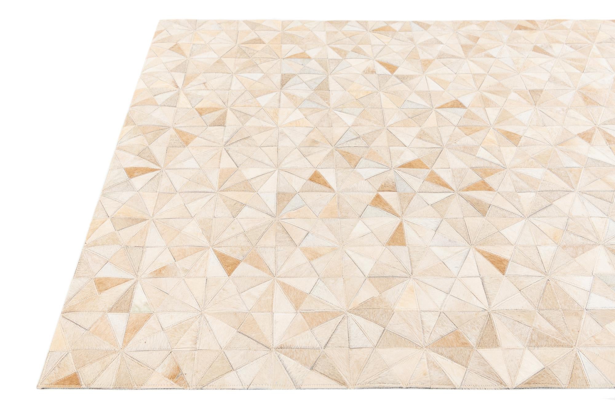 4' x 6' Cowhide Stocks Rug