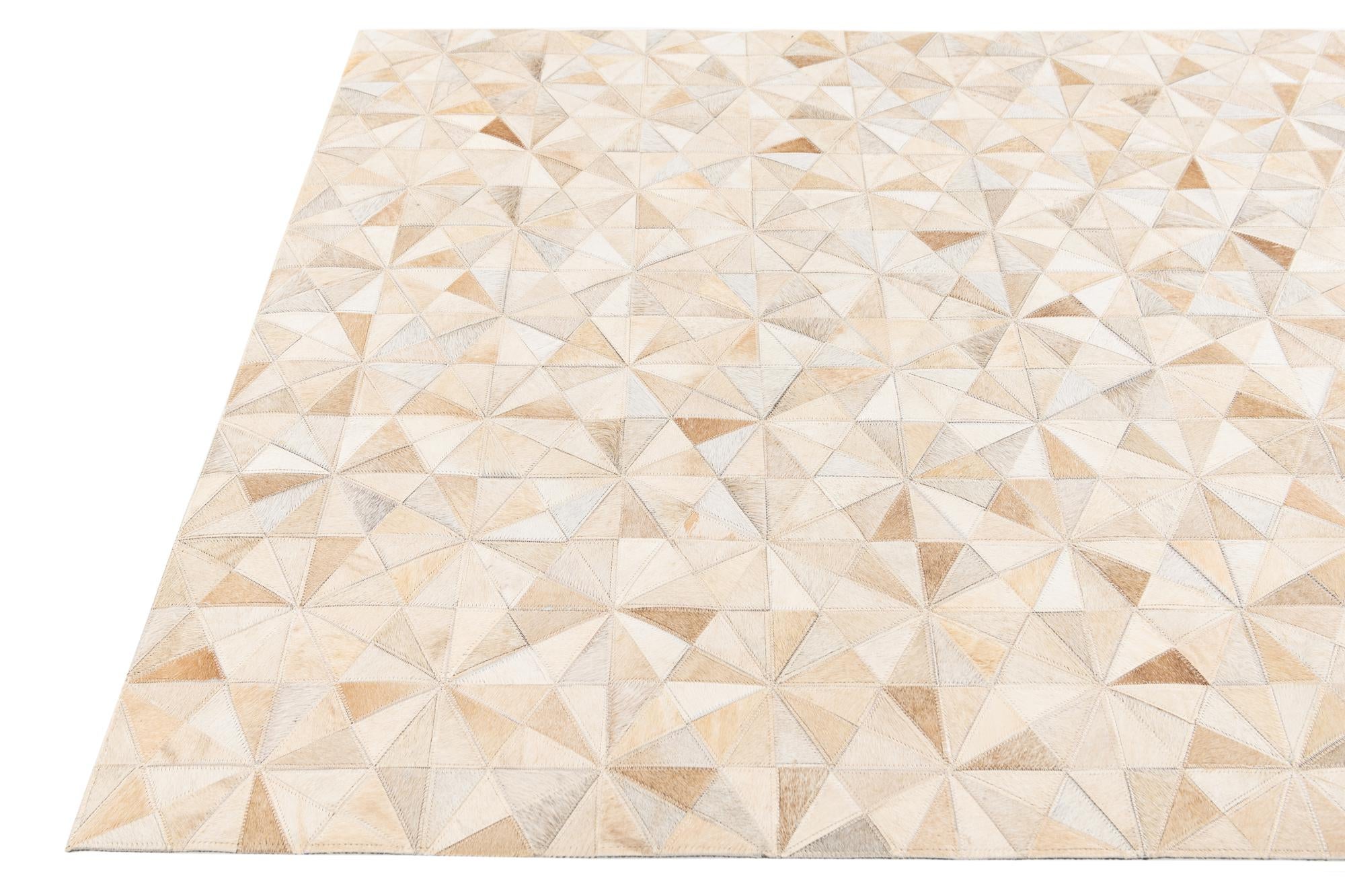 4' x 6' Cowhide Stocks Rug