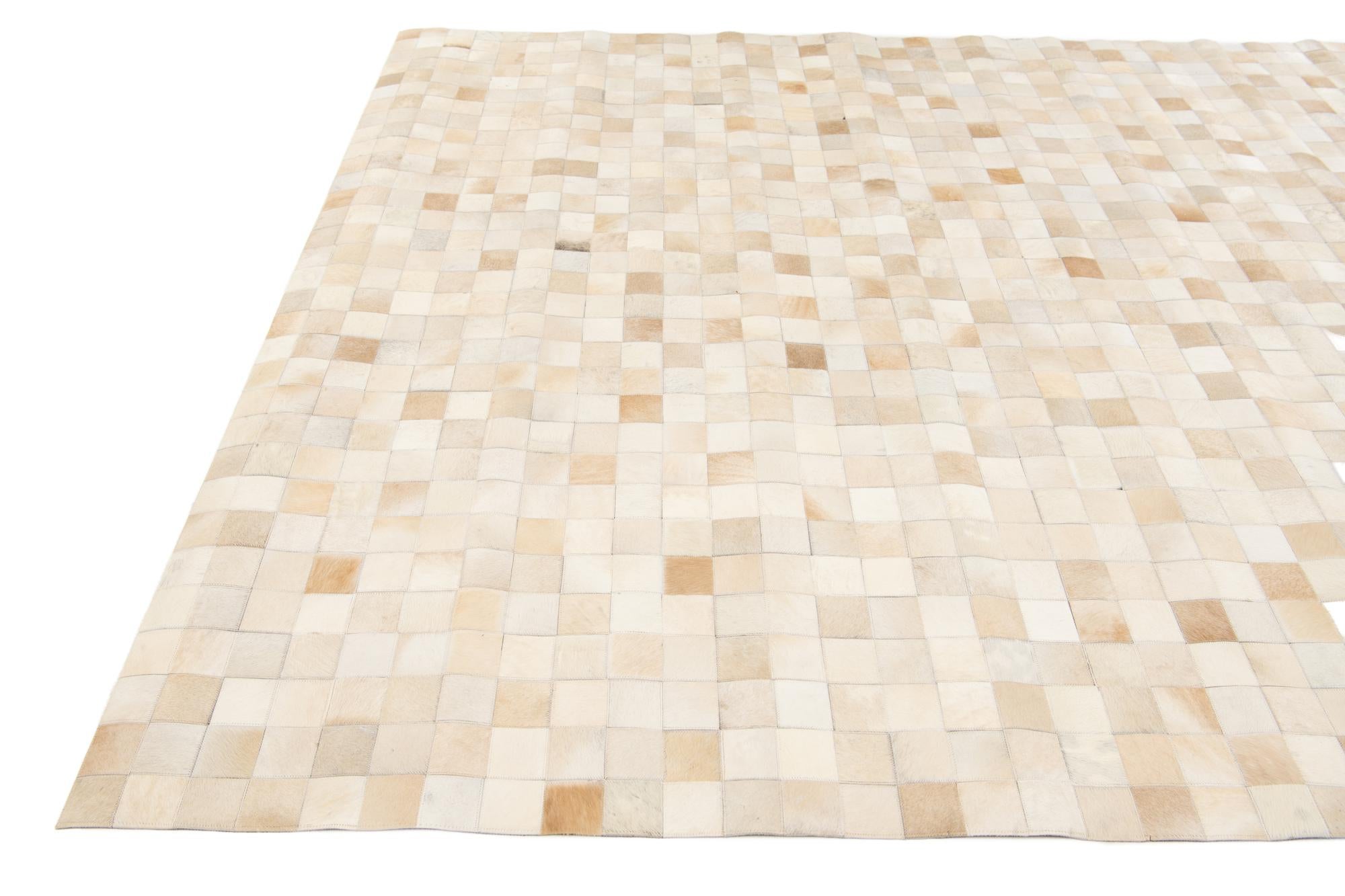 8' x 9' 10 Cowhide Stocks Rug