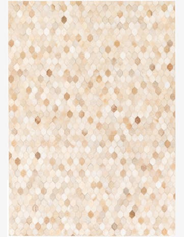 4' 6 x 6' 7 Cowhide Stocks Rug