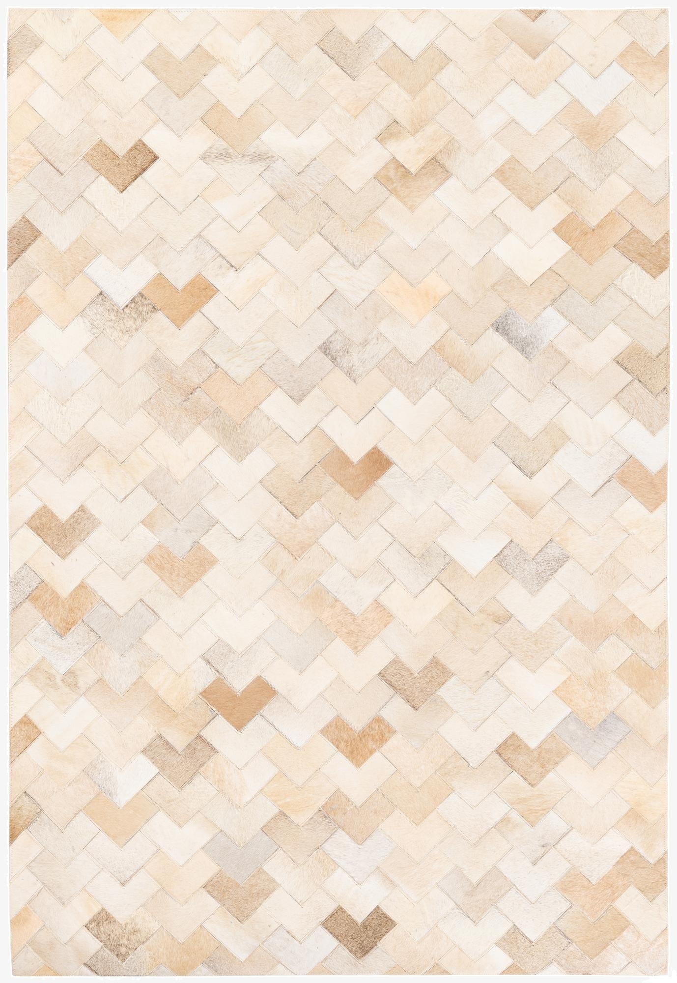 3' 11 x 5' 10 Cowhide Stocks Rug