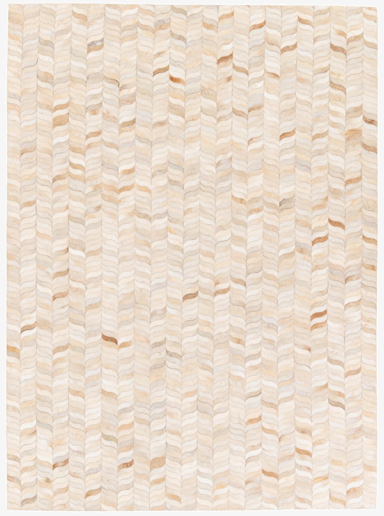 5' 9 x 7' 10 Cowhide Stocks Rug