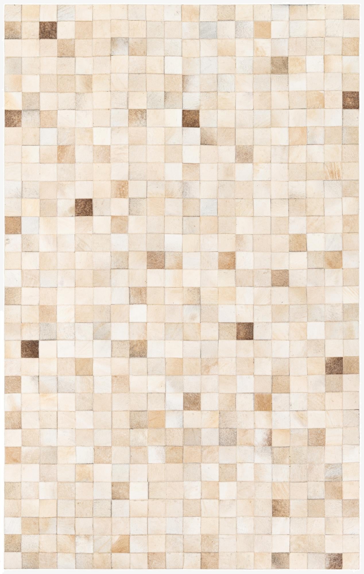 4' 11 x 7' 10 Cowhide Stocks Rug
