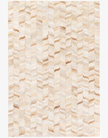 3' 11 x 5' 10 Cowhide Stocks Rug