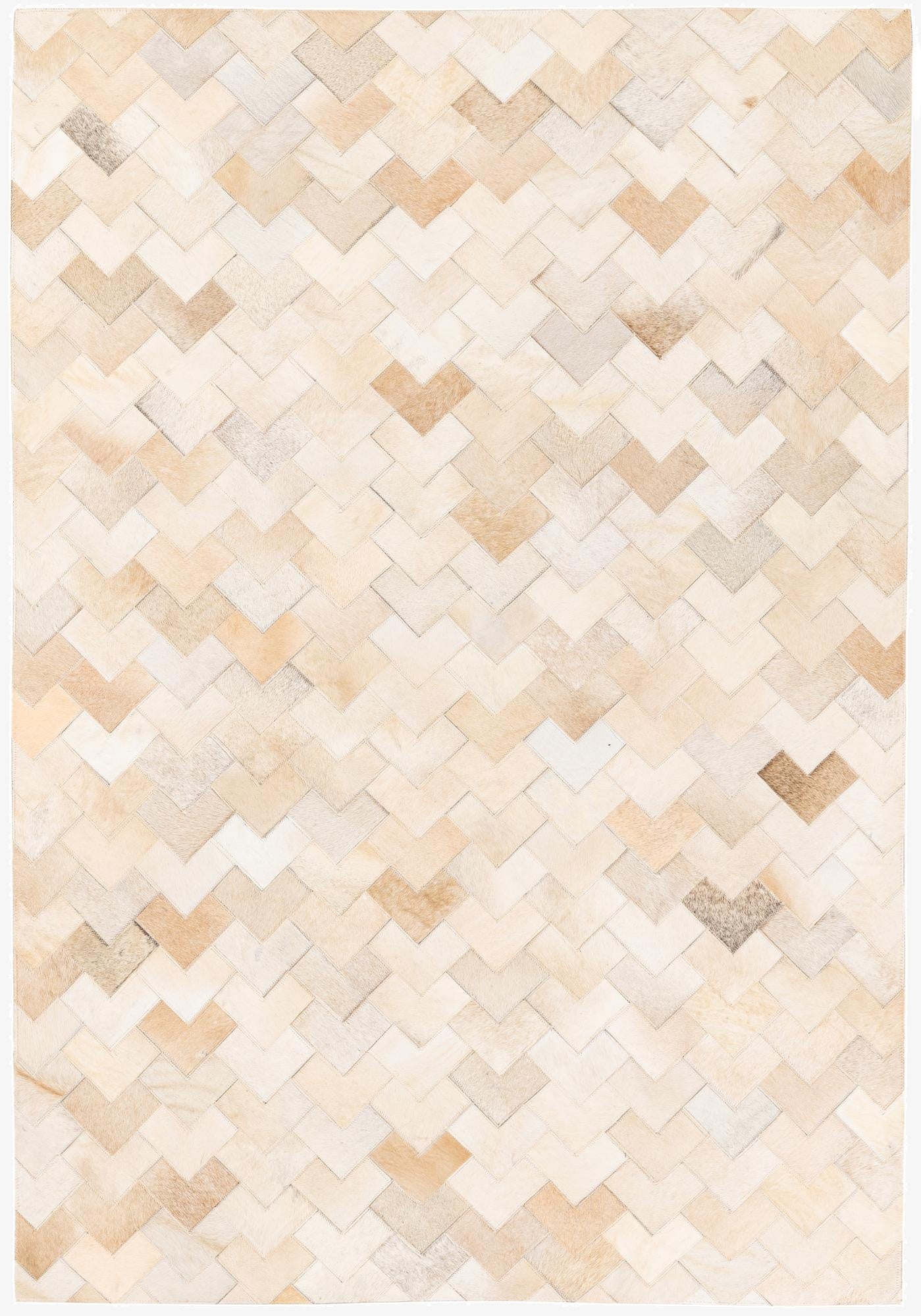 4' 1 x 5' 10 Cowhide Stocks Rug