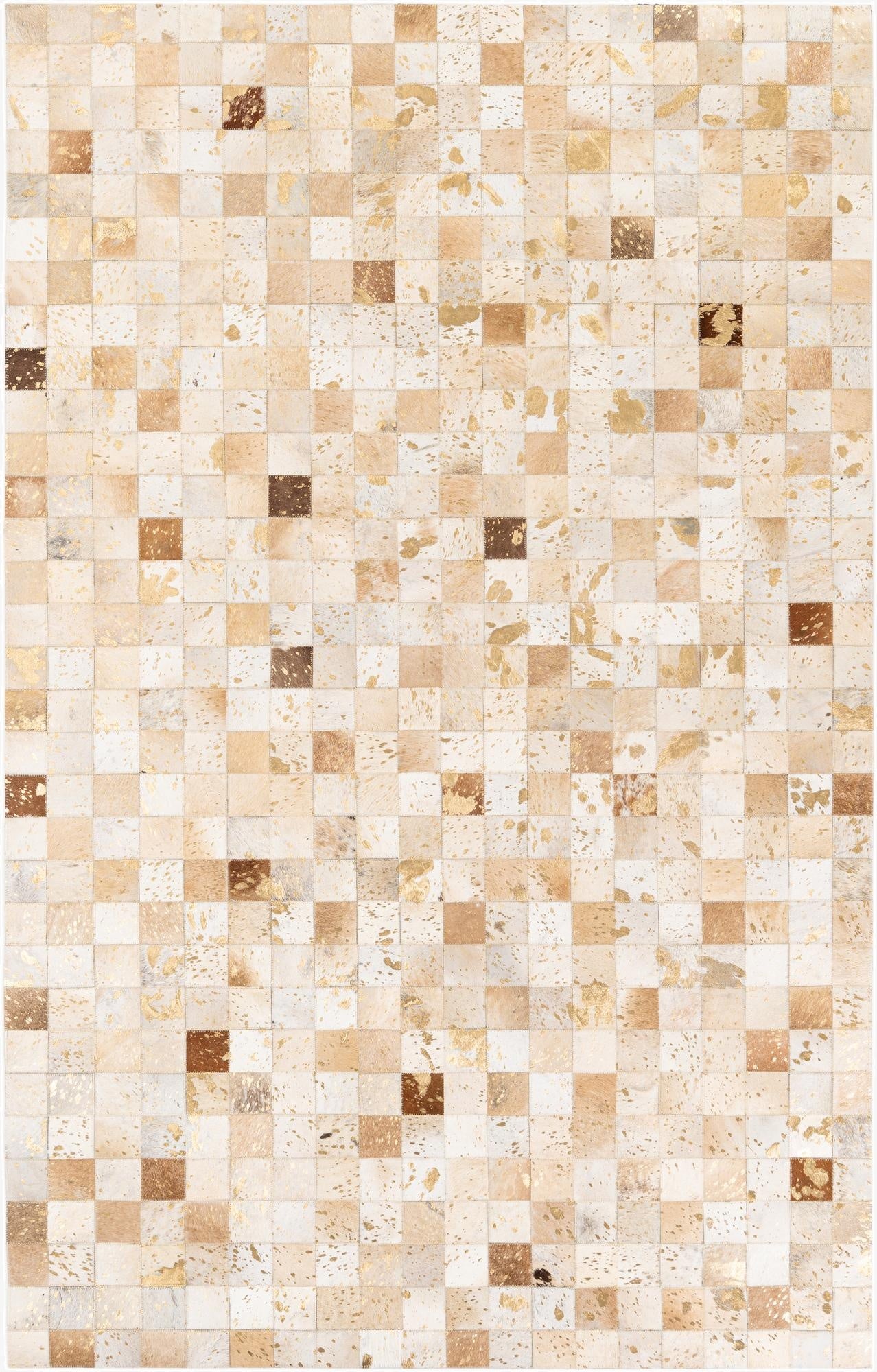 5' x 8' Cowhide Stocks Rug