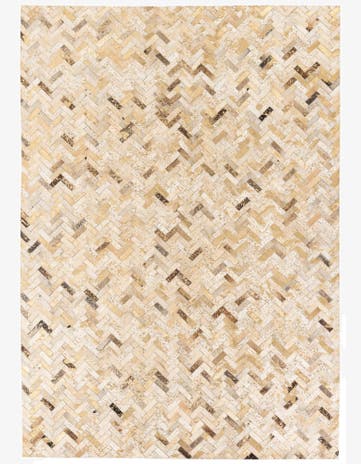 5' 3 x 7' 7 Cowhide Stocks Rug