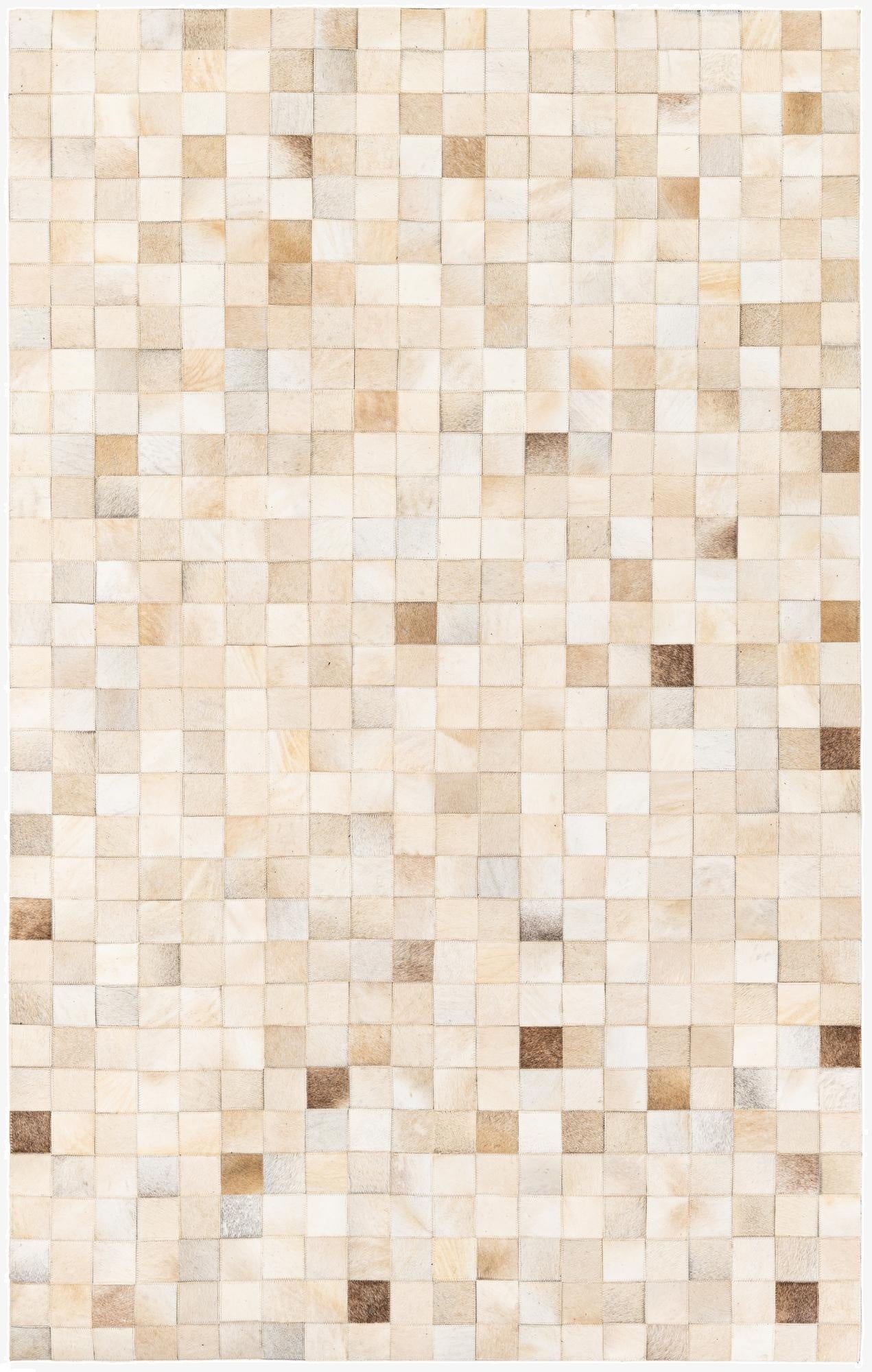 4' 11 x 7' 10 Cowhide Stocks Rug